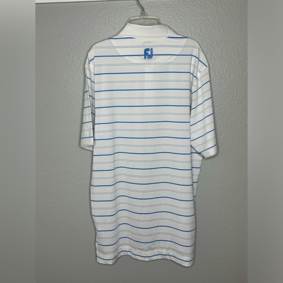 Mens Footjoy Striped Polo Top Medium - Picture 5 of 6